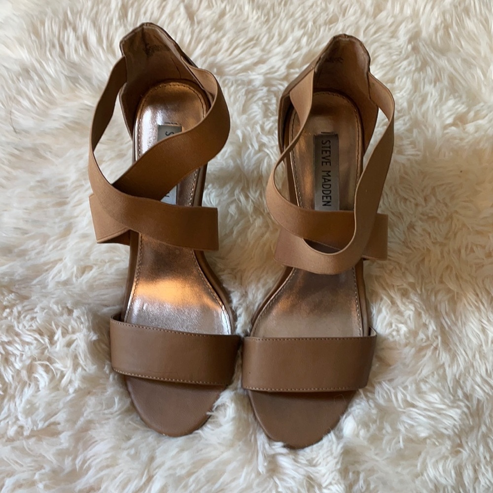 Nude Strappy Steve Madden Heels